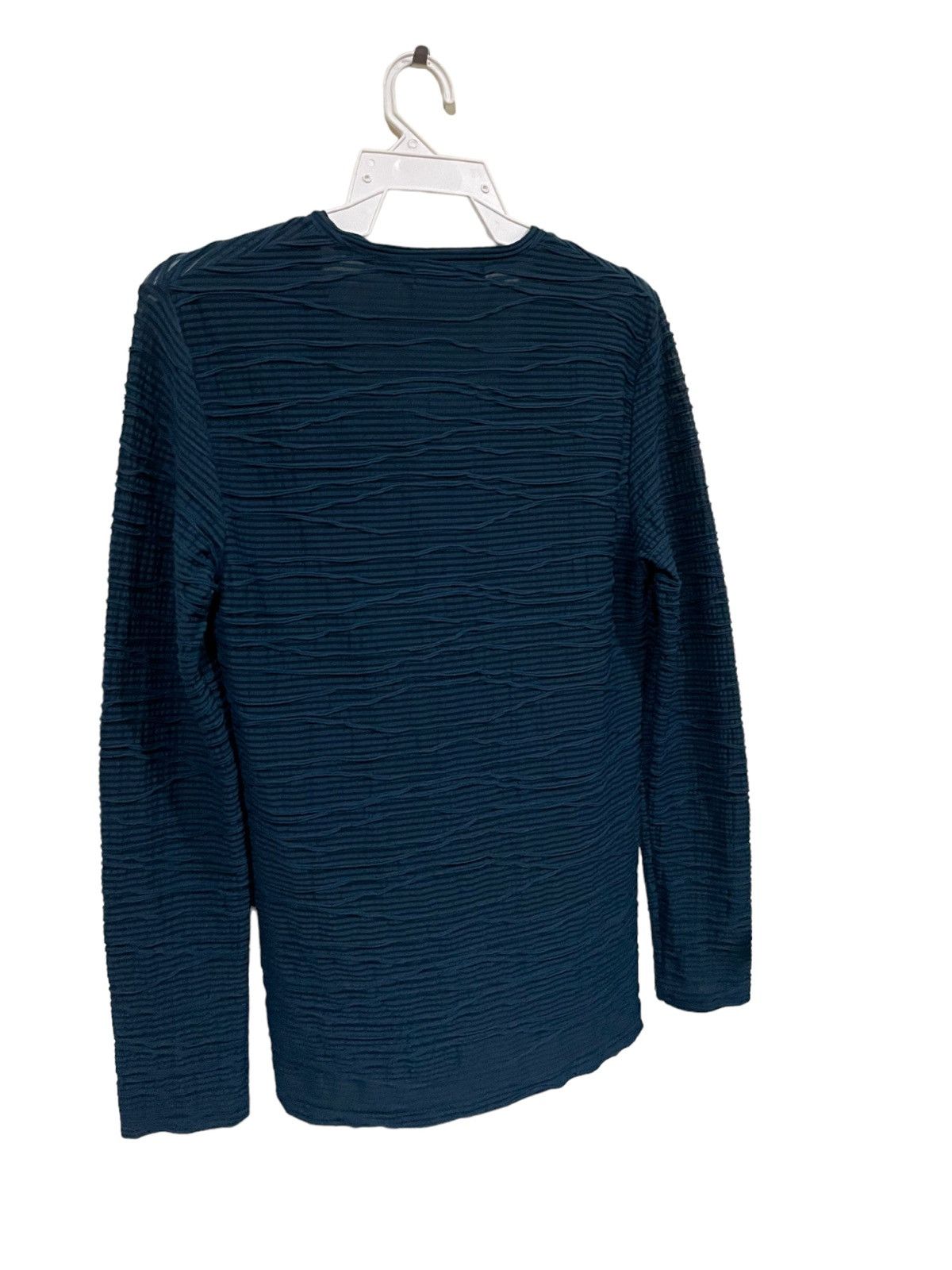 Japanese Brand Tornado Mart Pleated Wave Art Longsleeve Shirts Size US M / EU 48-50 / 2 - 13 Thumbnail