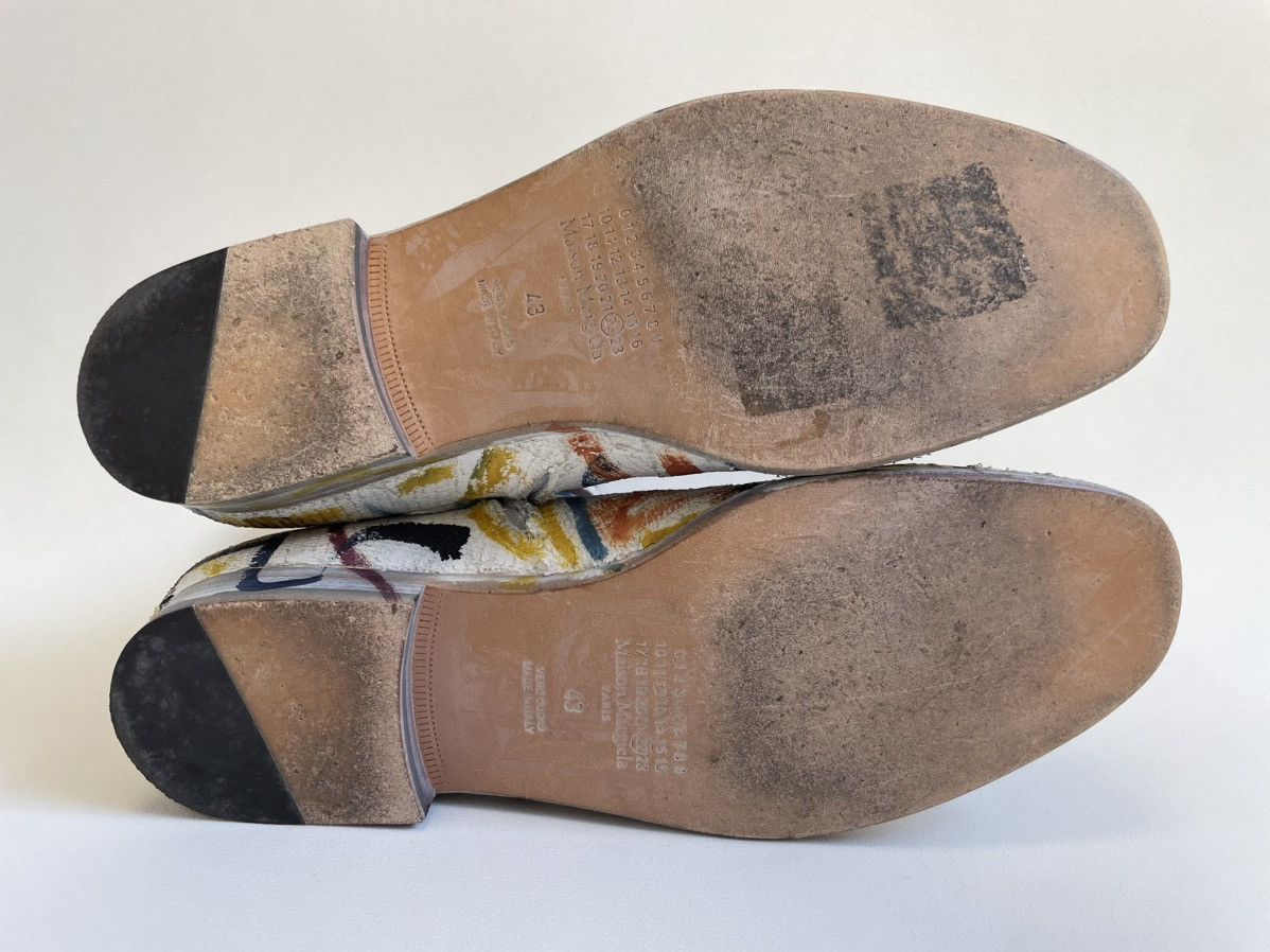 Maison Margiela Plaster Scribble Painted Boots Size US 10 / EU 43 - 13 Thumbnail