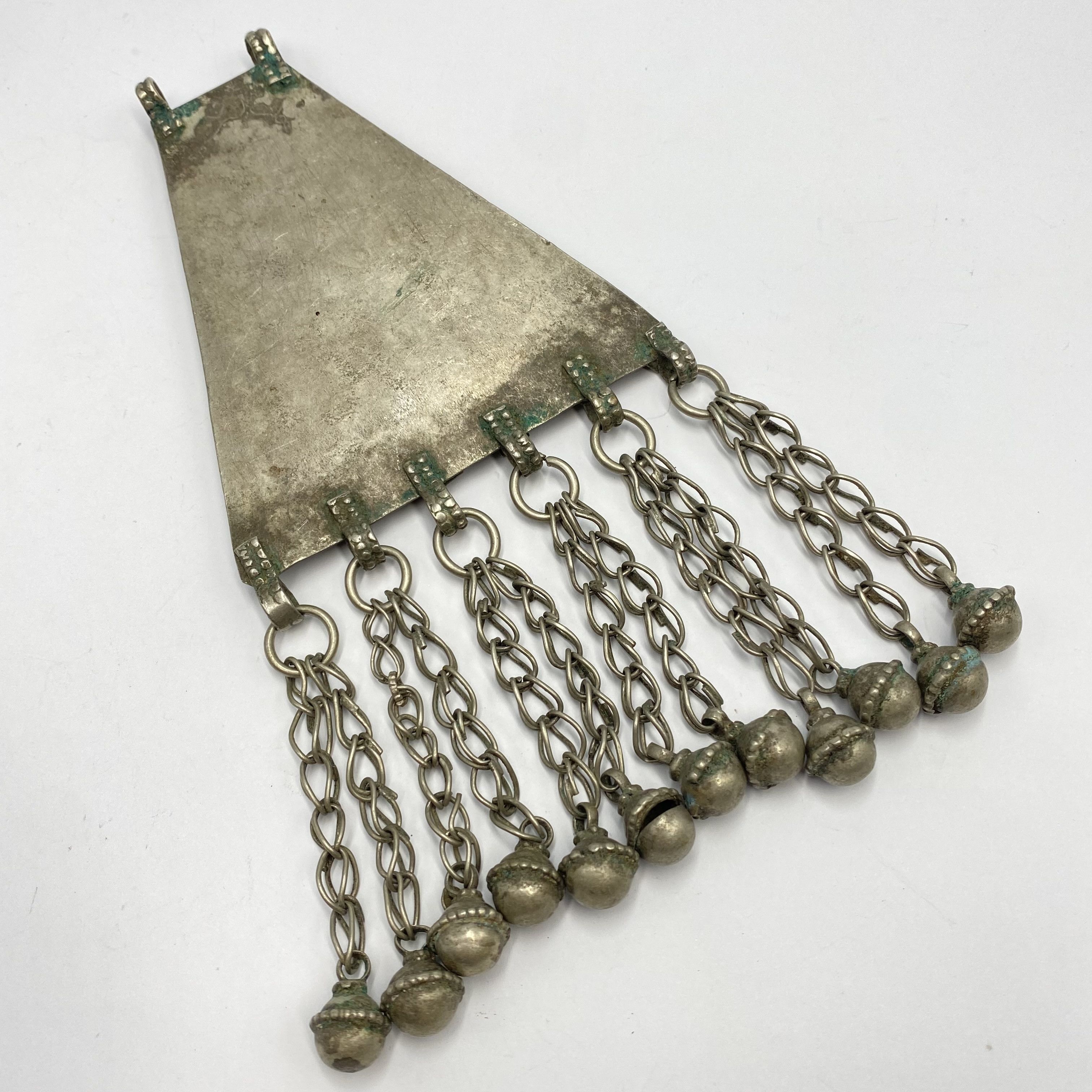 Vintage Massive Antique Yemenite Silver Coral Jewelry Pendant 120 gr Size ONE SIZE - 5 Thumbnail