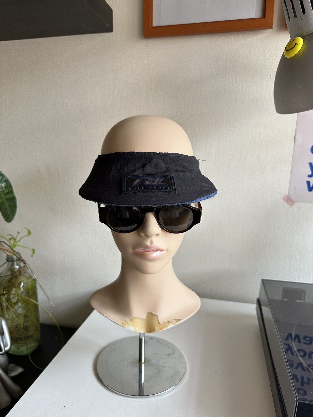 Polo Ralph Lauren 1990s Polo Ralph Laurent Polo Sport Logo Visor Cap Size ONE SIZE - 1 Thumbnail