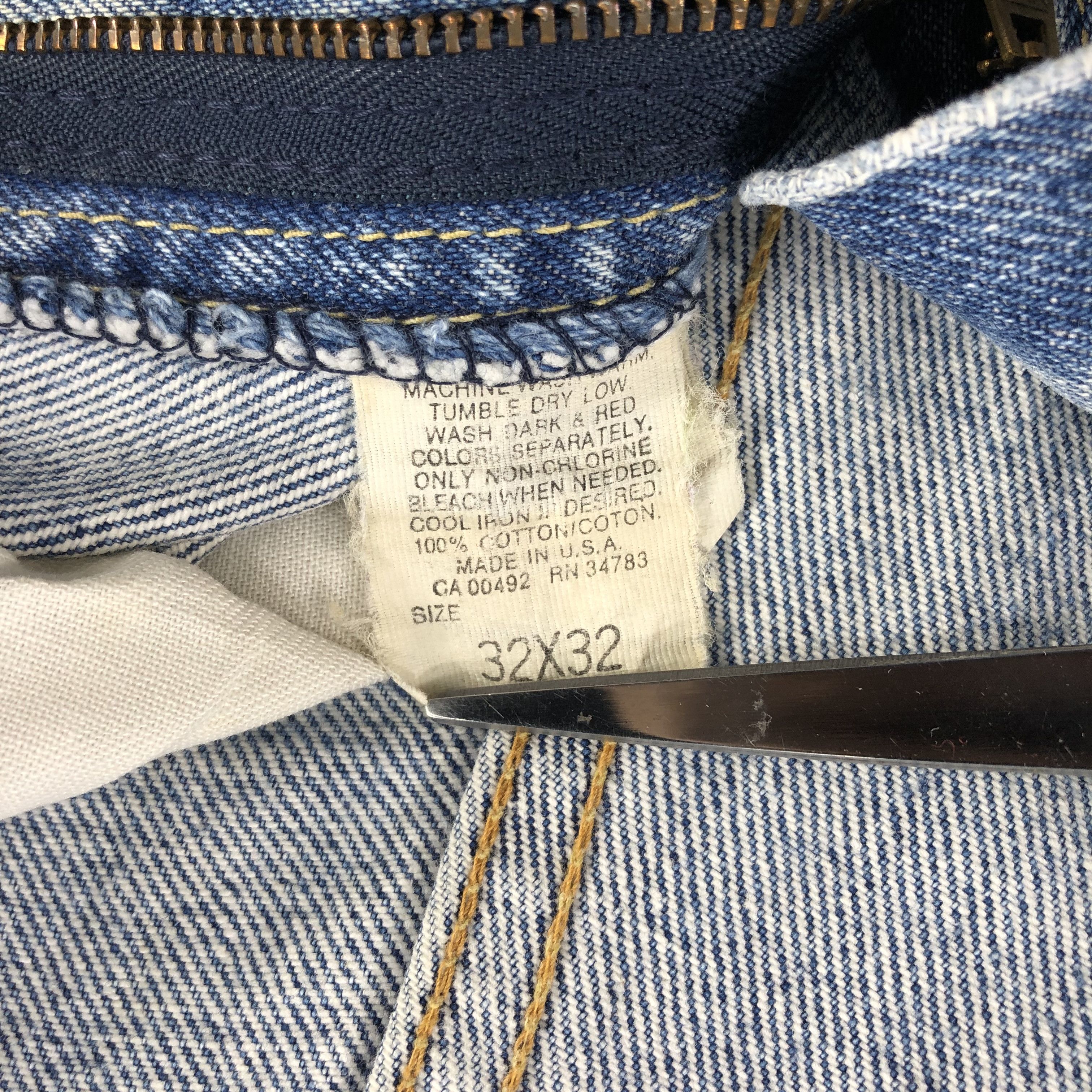 Lee Vintage Blue Wash Lee Jeans-J1847 Size US 32 / EU 48 - 16 Thumbnail