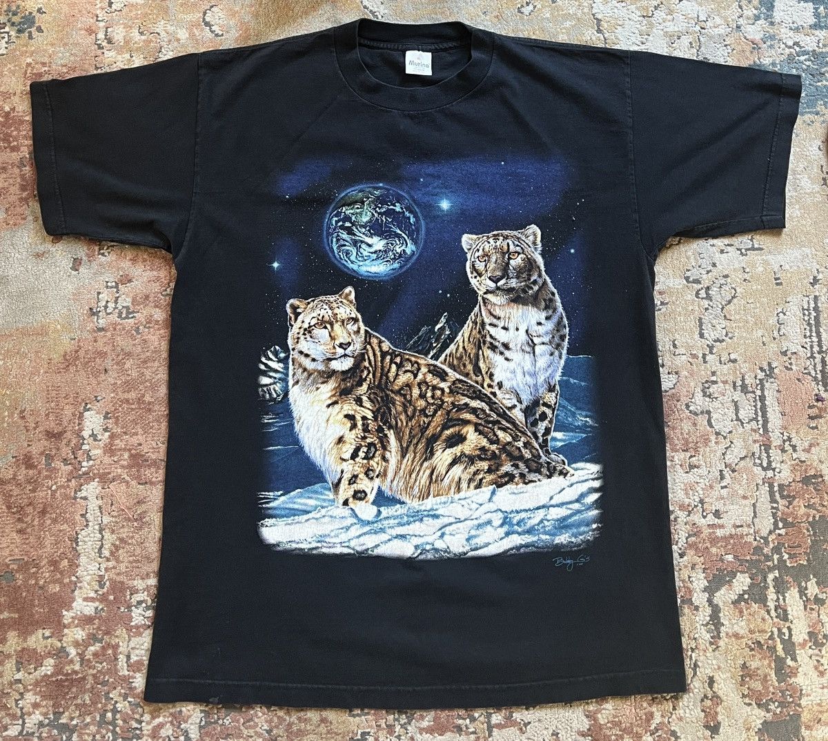 Vintage snow leopard tee Size US XL / EU 56 / 4 - 1 Thumbnail