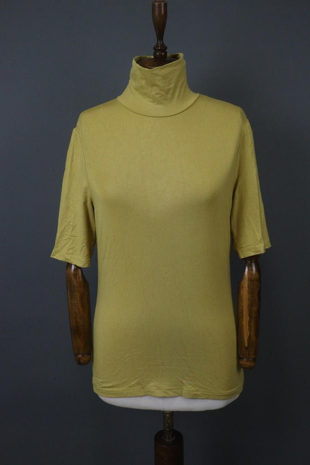 Lauren Ralph Lauren Lauren Ralph Lauren Yellow High Neck Blouse Top Size L Size L / US 10 / IT 46 - 1 Thumbnail