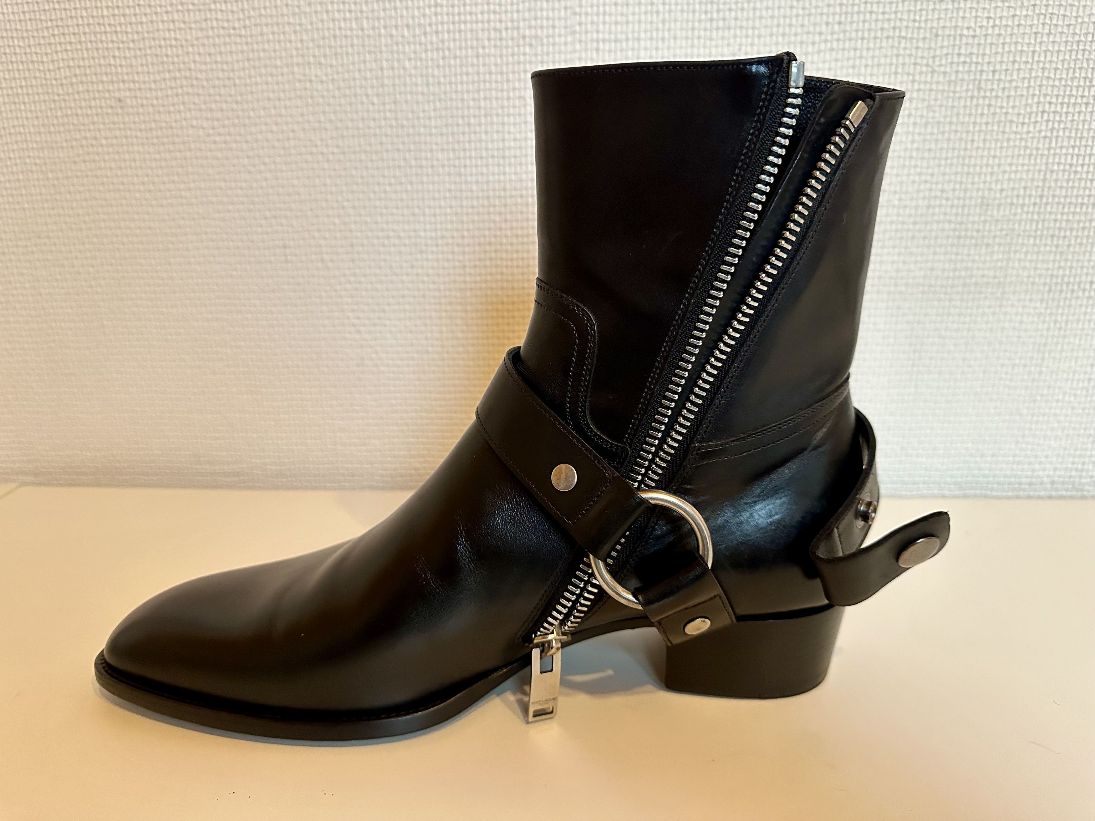 Hedi Slimane × Saint Laurent Paris FW13 HARNESS WYATT ZIPPED BOOT Size US 9 / EU 42 - 8 Thumbnail