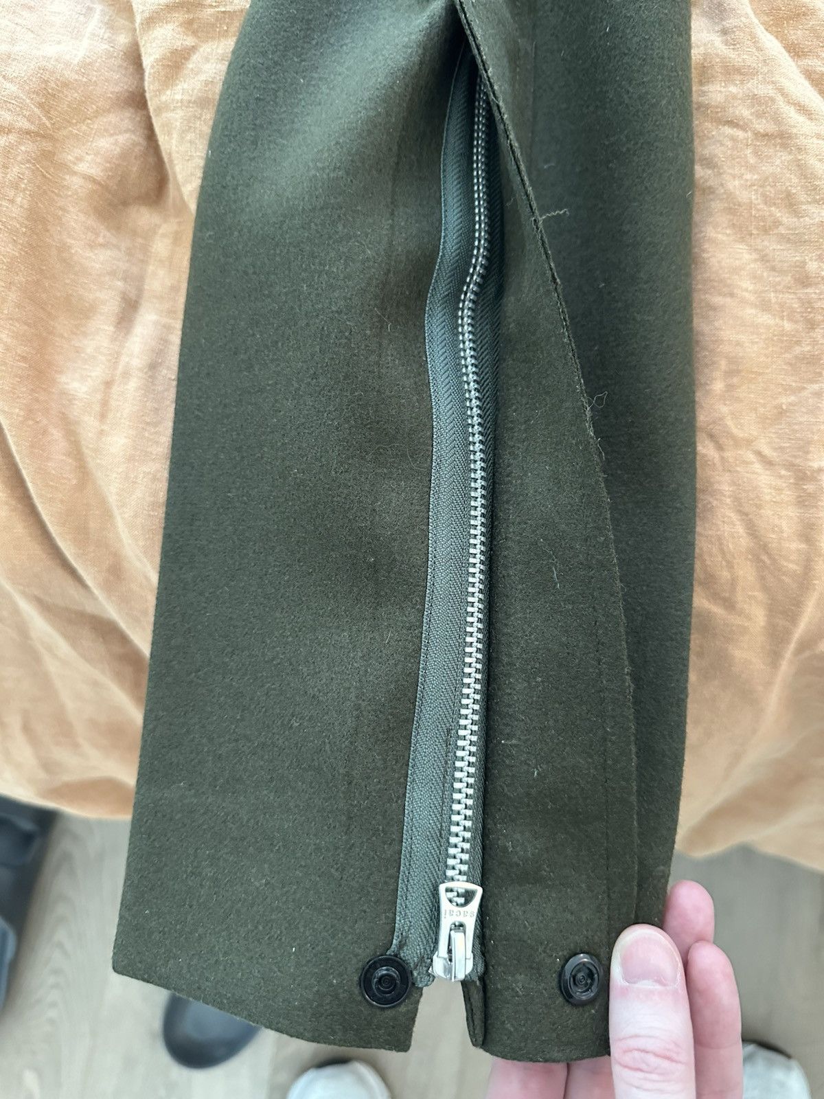 Sacai Sacai Cropped Wool Melton Trousers Size US 30 / EU 46 - 9 Thumbnail