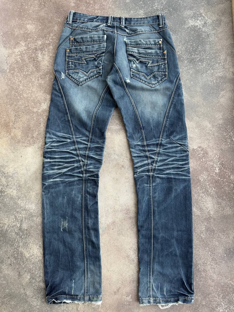 Hysteric Glamour Japan Style Avant Garde Distressed Y2K Washed Jeans Size US 29 - 3 Thumbnail