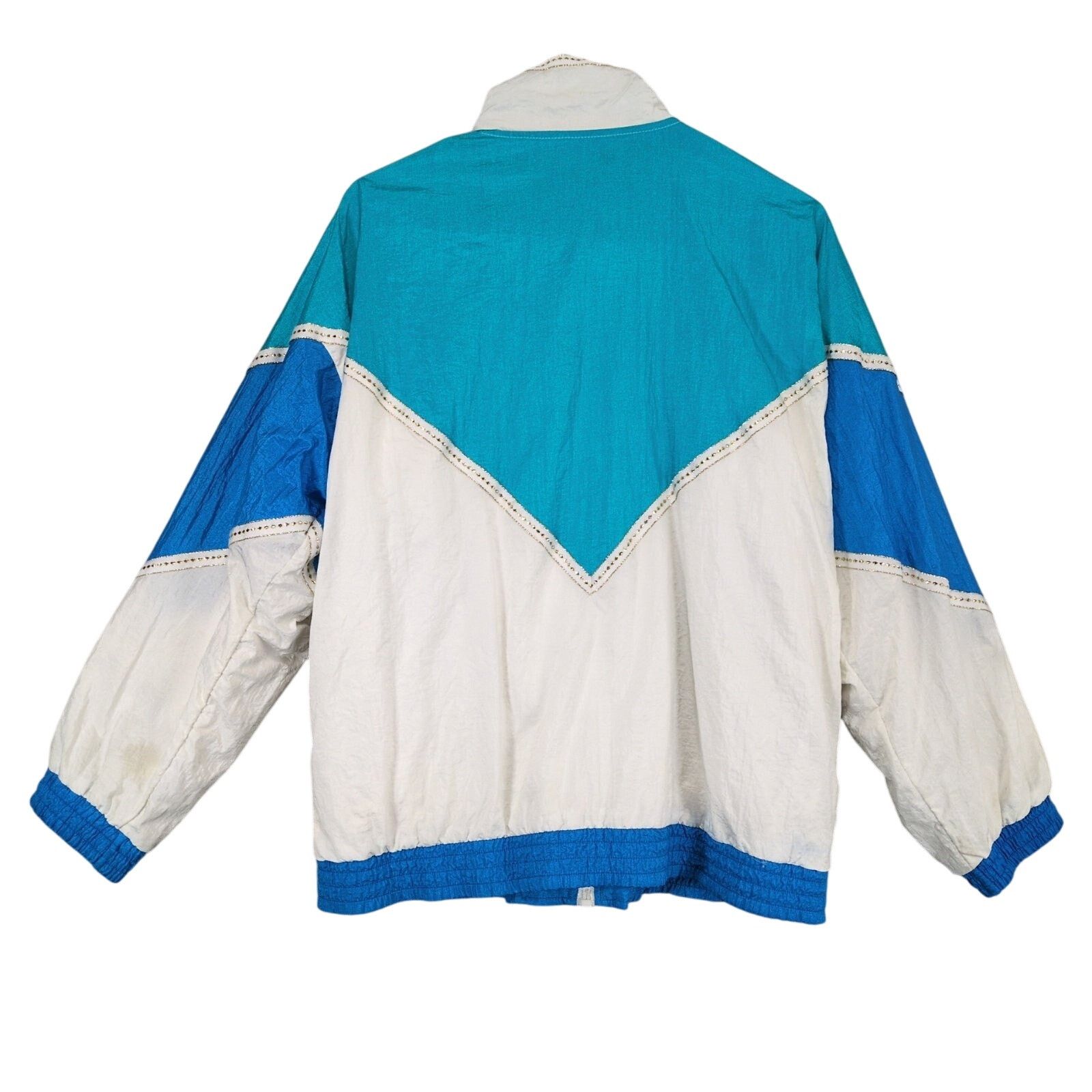 Vintage Vtg 80s G Casual Women's S Full Zip Windbreaker Track Jacket Size S / US 4 / IT 40 - 3 Thumbnail