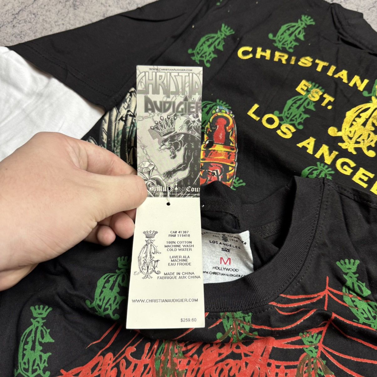 Christian Audigier NEW Christian Audigier Vintage Longsleeve T Shirt Size US M / EU 48-50 / 2 - 9 Thumbnail