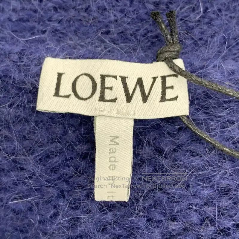 Loewe Loewe Navy Blue Mohair Women's Cardigan . Size M / US 6-8 / IT 42-44 - 6 Thumbnail