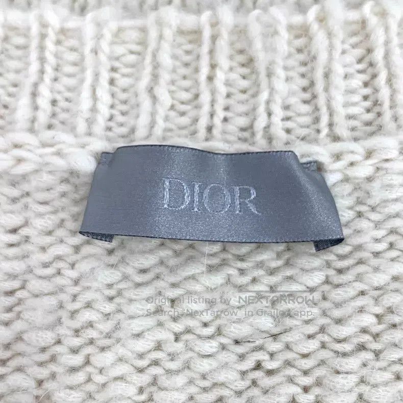 Dior Dior Beige monkey cartoon pattern embroidery wool round ne Size US XL / EU 56 / 4 - 5 Thumbnail