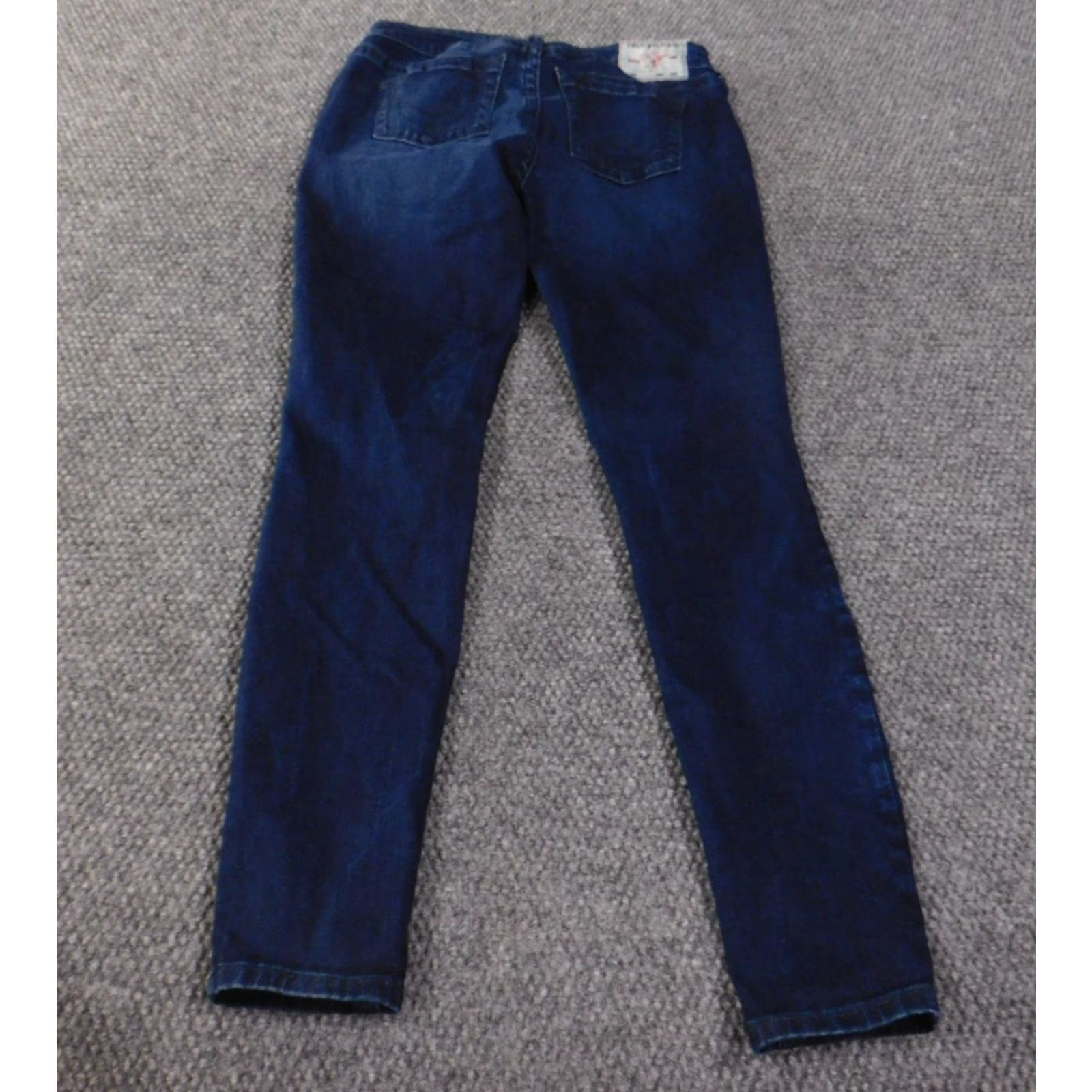 True Religion TRUE RELIGION Jeans Women 28 Halle Mid Rise Super Skinny Dark Denim Slim You Size 28" / US 6 / IT 42 - 7 Thumbnail