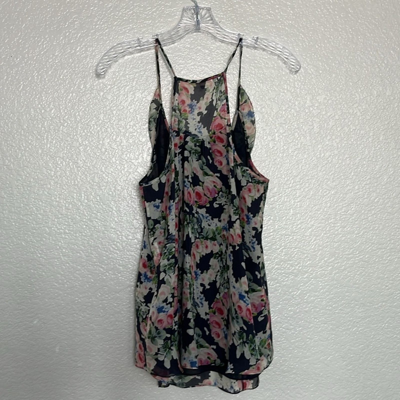 Rebecca Taylor Rebecca Taylor Black Pink Floral Silk Top Size 8 Size M / US 6-8 / IT 42-44 - 4 Thumbnail