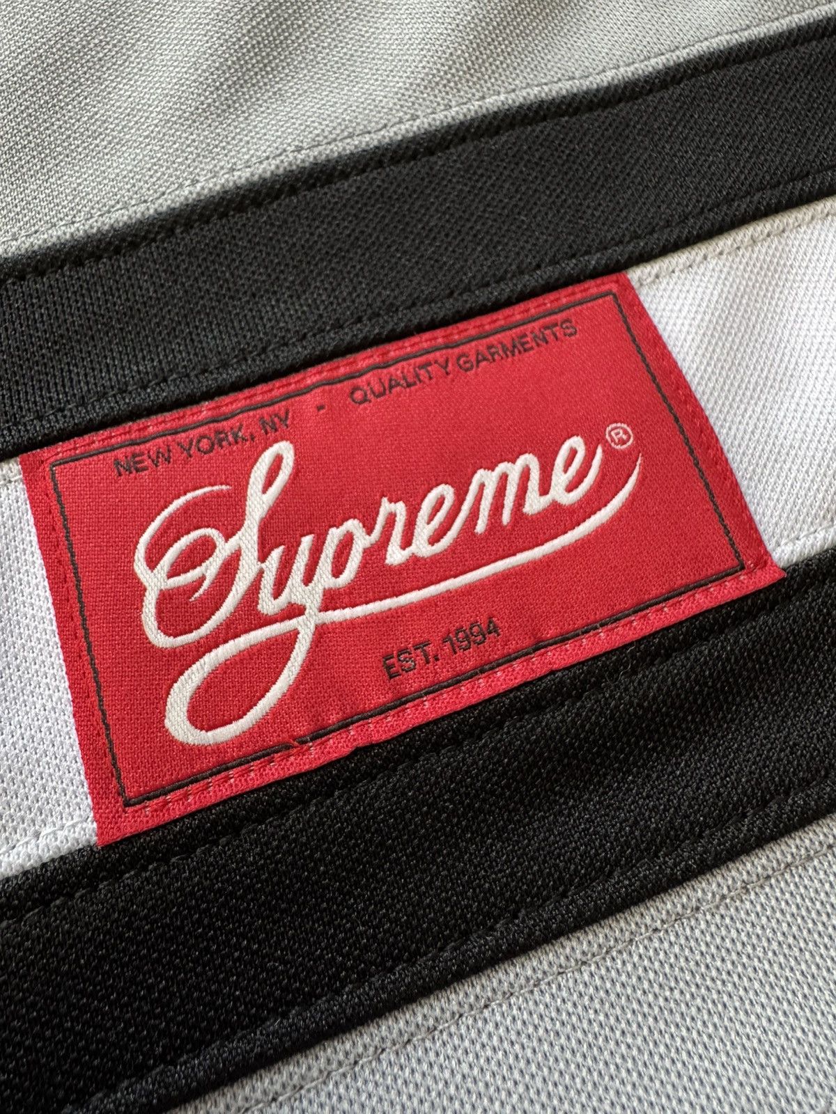 Supreme Supreme Fire & Ice Patches Hockey Jersey Black Grey Size US L / EU 52-54 / 3 - 14 Thumbnail