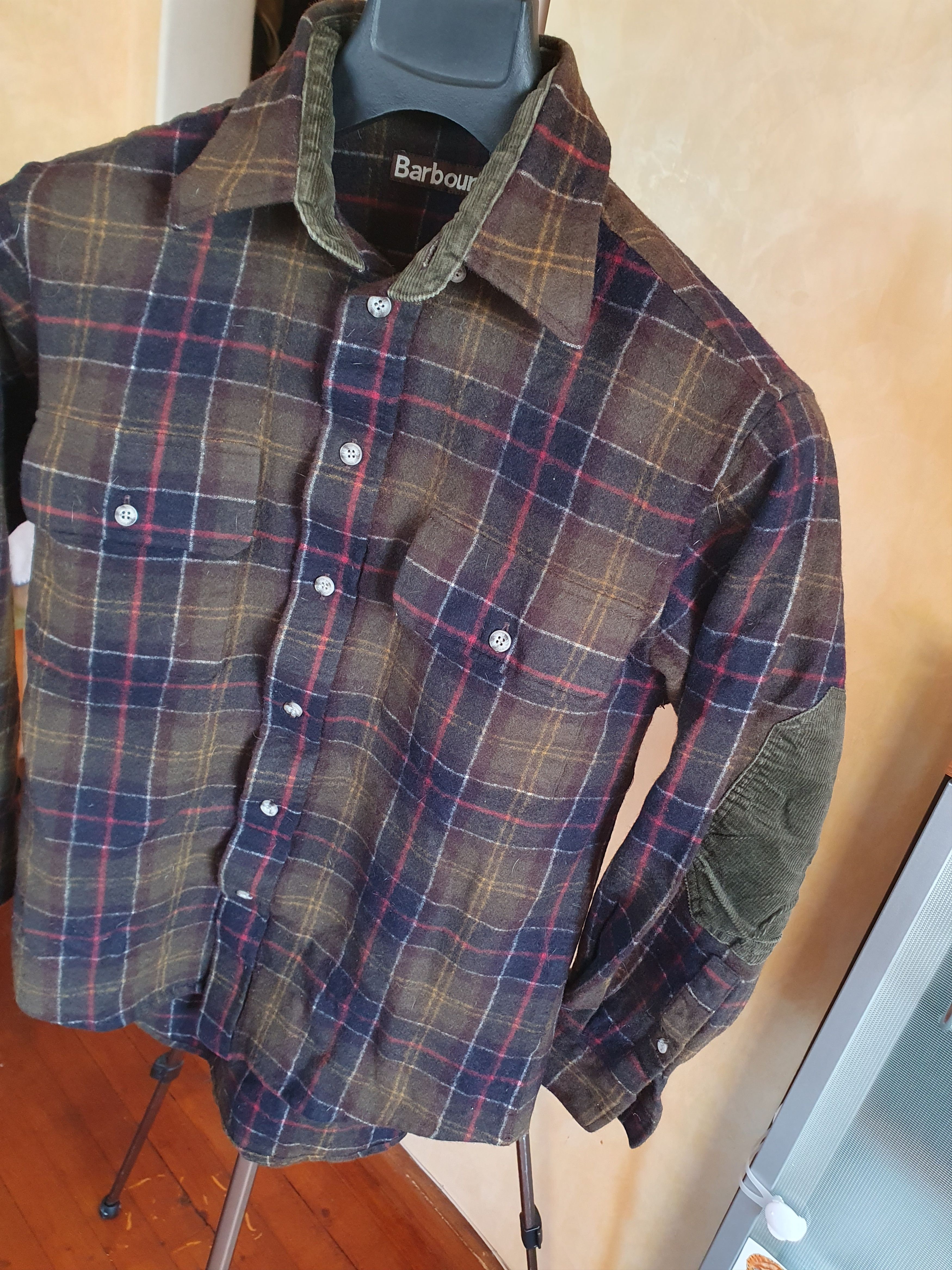 Barbour Barbour Merino Tartan Shirt S1050 Elbow Corduroy Patches szS Size US S / EU 44-46 / 1 - 8 Thumbnail
