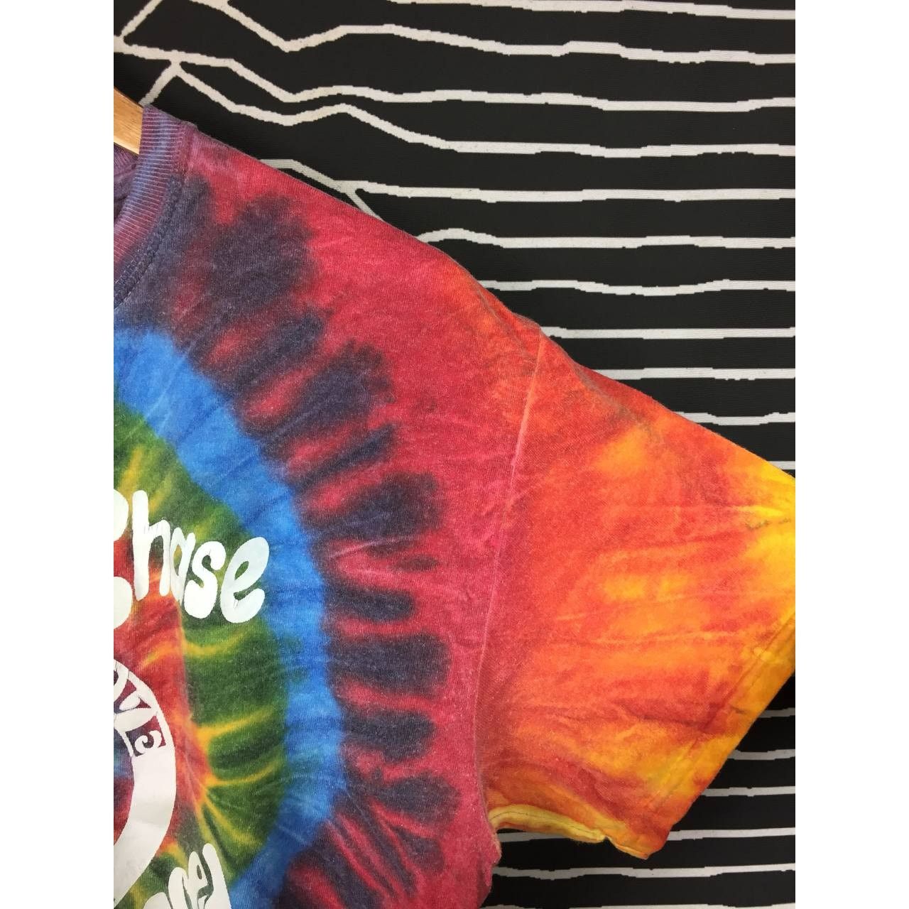 Gildan × Vintage The Bourbon Chase Groovy Crew Love & Peace Tie-Dye Tee Size US M / EU 48-50 / 2 - 4 Thumbnail