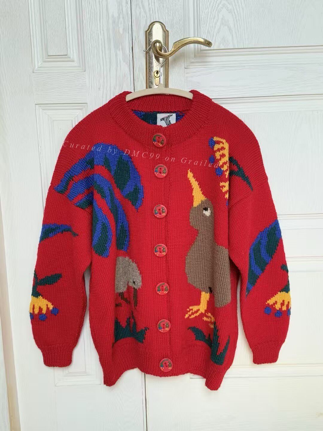 Vintage BONZO New Zealand Handmade Wool Sweater Size M / US 6-8 / IT 42-44 - 1 Thumbnail