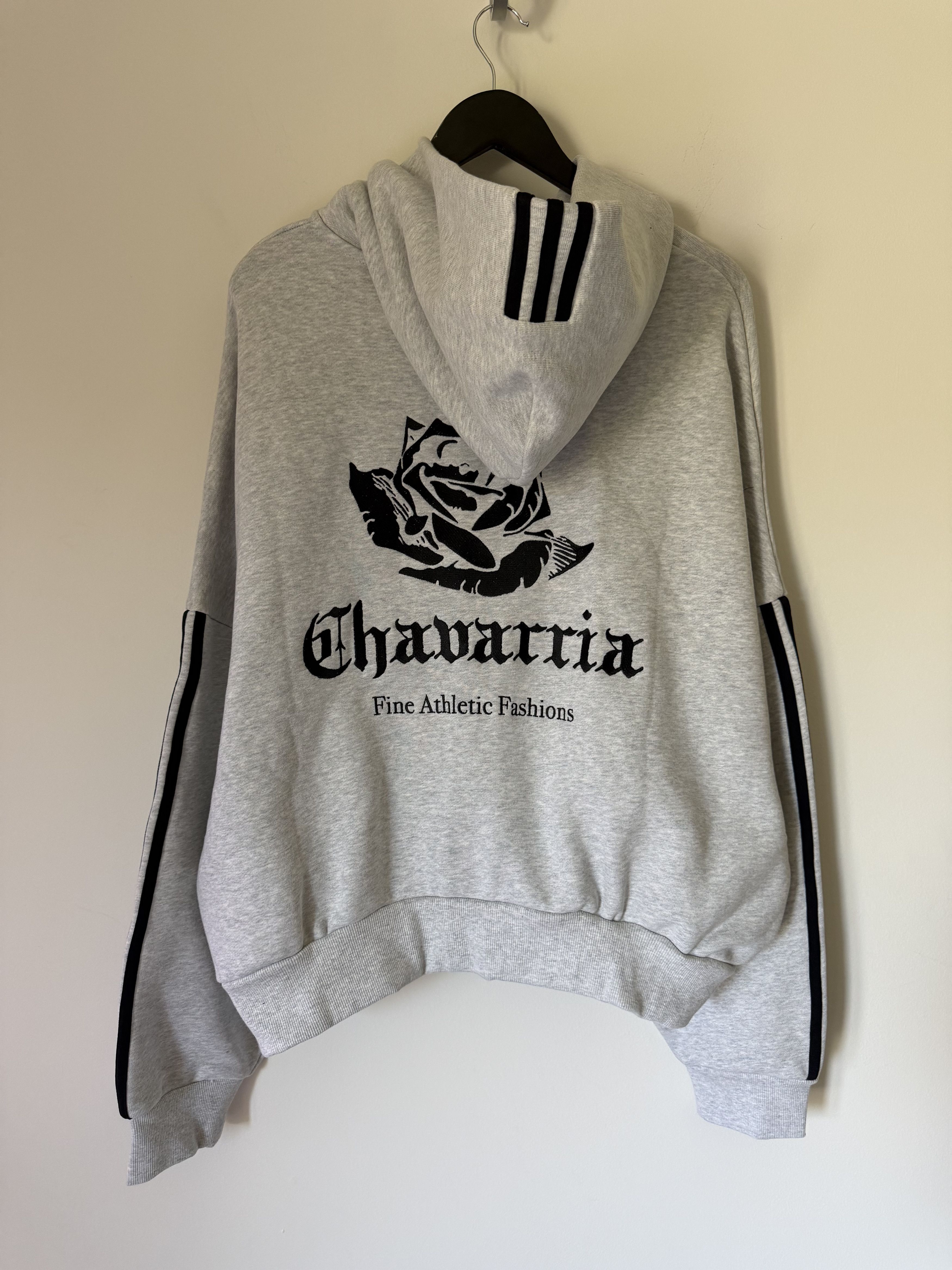Adidas × Willy Chavarria Willy Chavarria Adidas Full Zip Hoodie in Gray Size US L / EU 52-54 / 3 - 5 Thumbnail