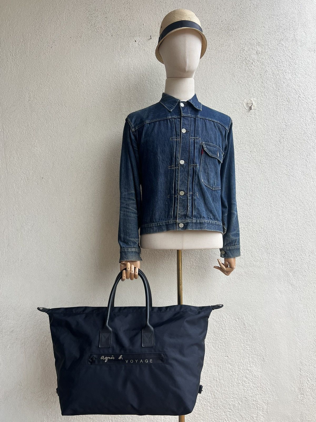 agnes b. Vintage Agnes B. Voyage Big Tote Bag Size ONE SIZE - 1 Thumbnail