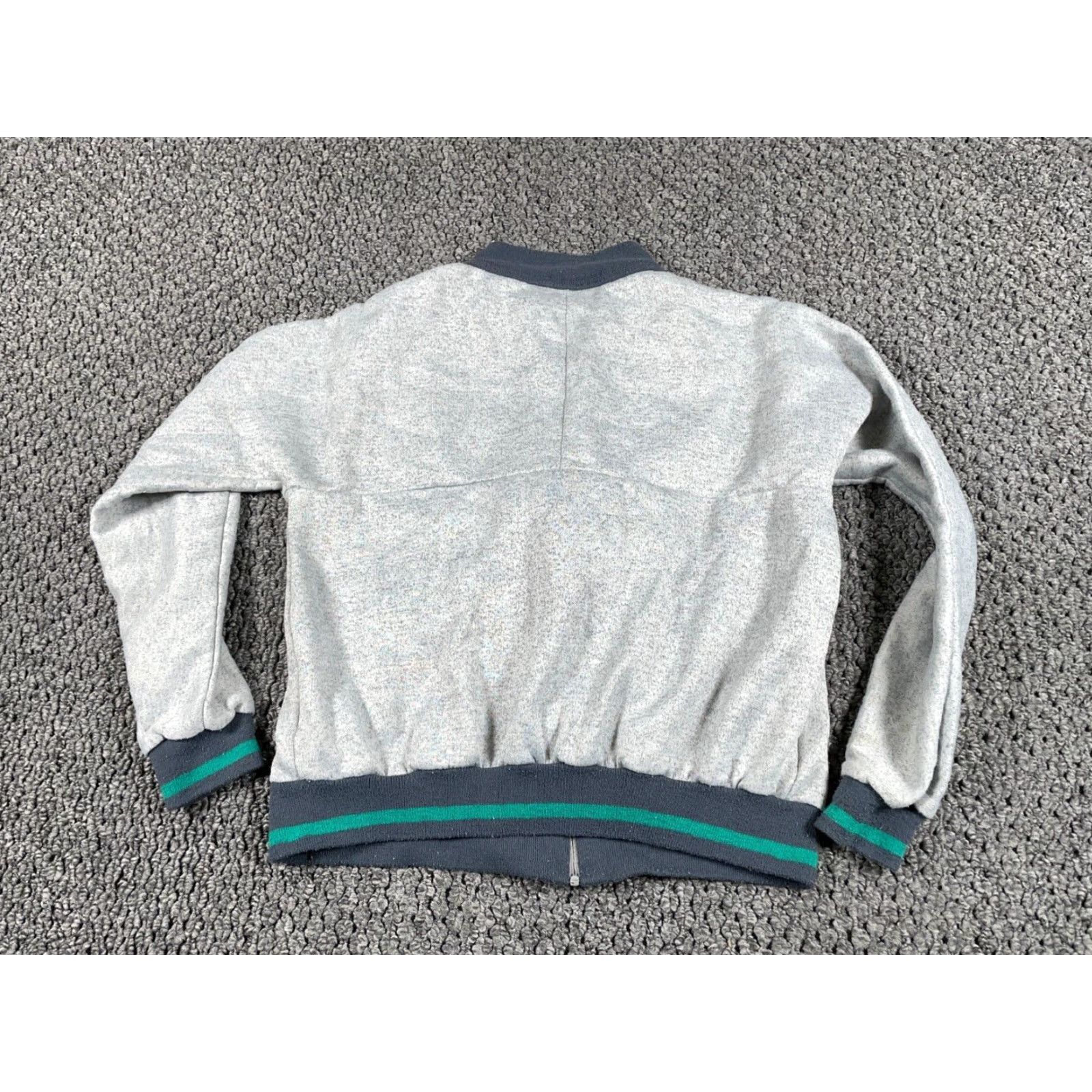 McGregor VTG 80s MacGregor Full Zip Sweatshirt Adult Medium Gray Green Retro Sports Tennis Mens Size US M / EU 48-50 / 2 - 2 Thumbnail