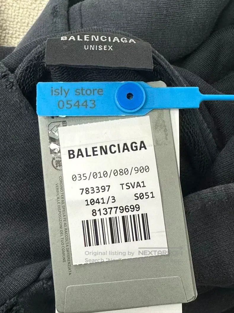 Balenciaga Balenciaga Solid Color Short Hooded Drop Shoulder Sweatshi Size US L / EU 52-54 / 3 - 4 Thumbnail