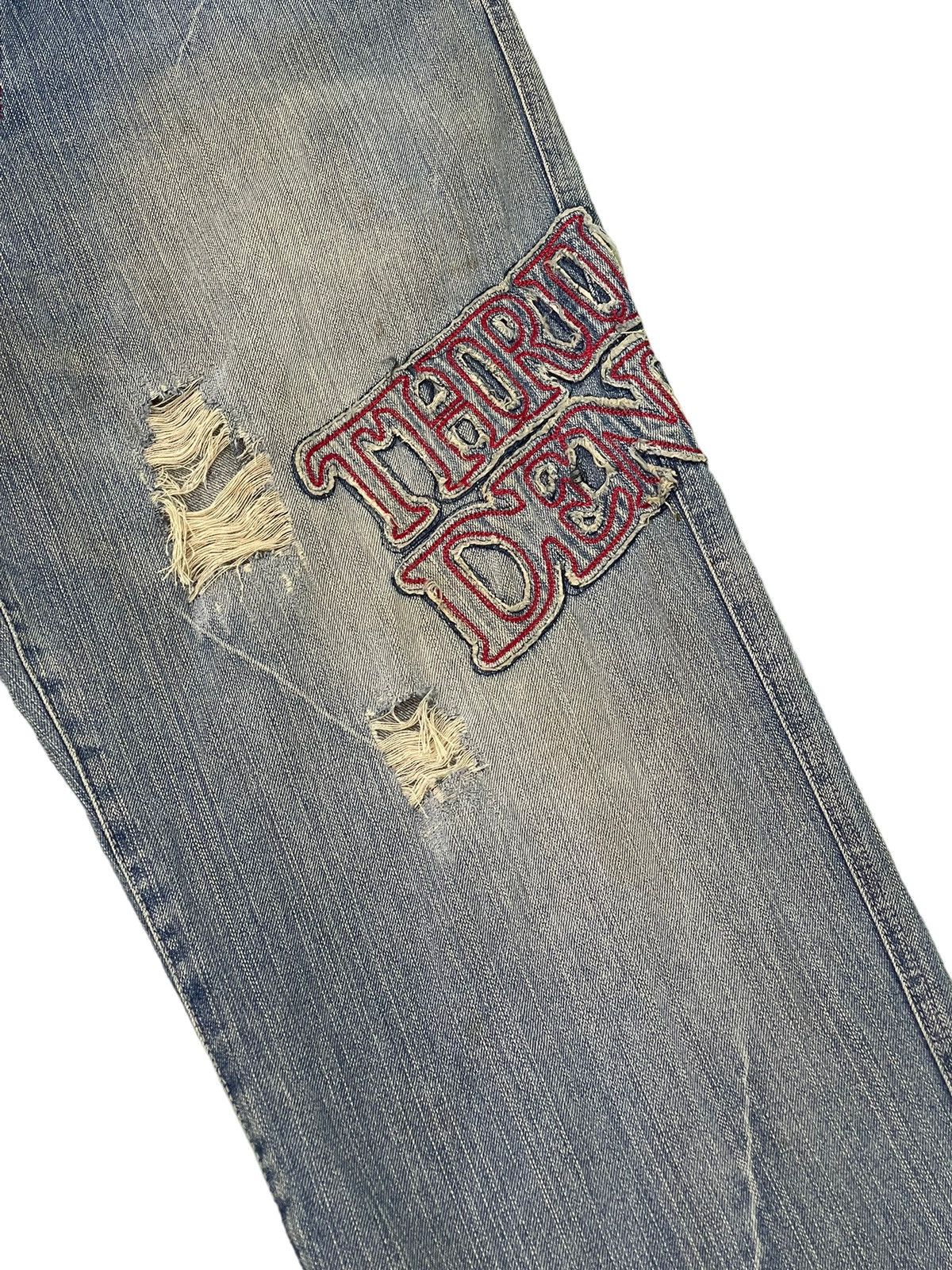Japanese Brand Baggy Jeans Vtg Thriller Denim Distress Wide Denim 6🟦3 Size US 33 - 7 Thumbnail