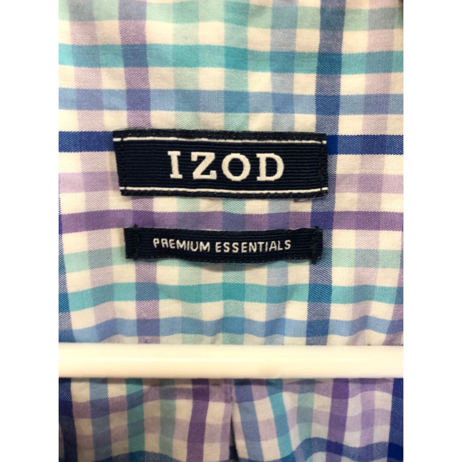 Izod Izod Mens XL Button-Down Long Sleeve Collared Striped Multicolor Blue Shirt Size US XL / EU 56 / 4 - 7 Thumbnail