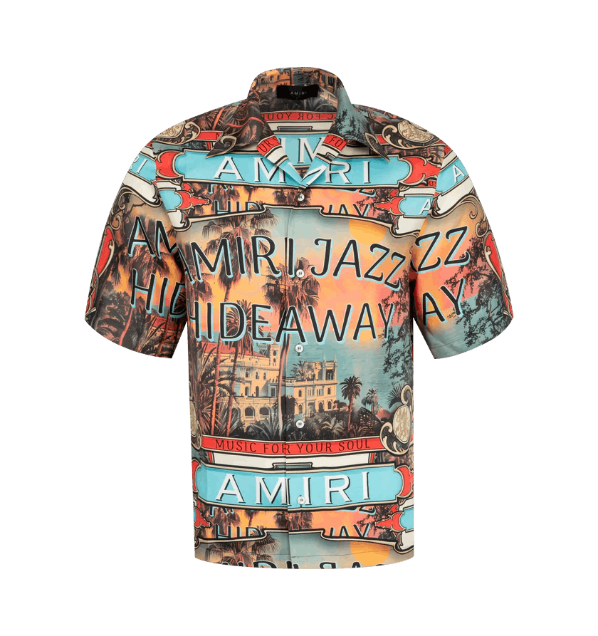 Amiri o1h1sh10525 Jazz Hideaway Camp Shirt in Multicolor Size US L / EU 52-54 / 3 - 1 Thumbnail
