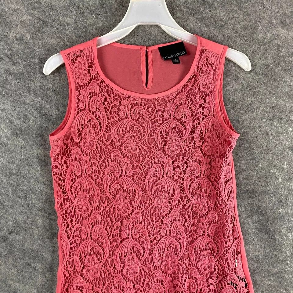 Cynthia Rowley Cynthia Rowley Tank Top Small Women's Pink 100% Cotton S Size S / US 4 / IT 40 - 2 Thumbnail