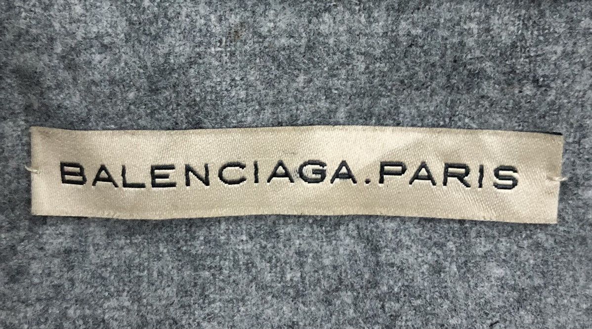 Balenciaga Vintage Balenciaga Paris Grey Wool Cropped Jacket - Size 38 Size M / US 6-8 / IT 42-44 - 11 Thumbnail
