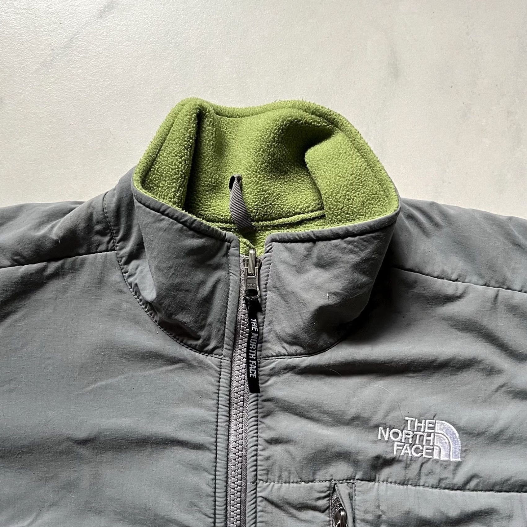 The North Face The North Face Polartec Jacket Large Green Womens Fleece Full Zip Lined Embroidered Size L / US 10 / IT 46 - 3 Thumbnail