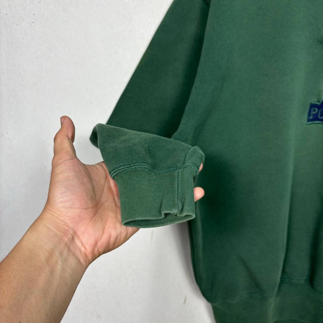 Polo Ralph Lauren Vintage Polo Ralph Lauren 90s P Logo Sweatshirt Boxy Green S Size US S / EU 44-46 / 1 - 6 Thumbnail