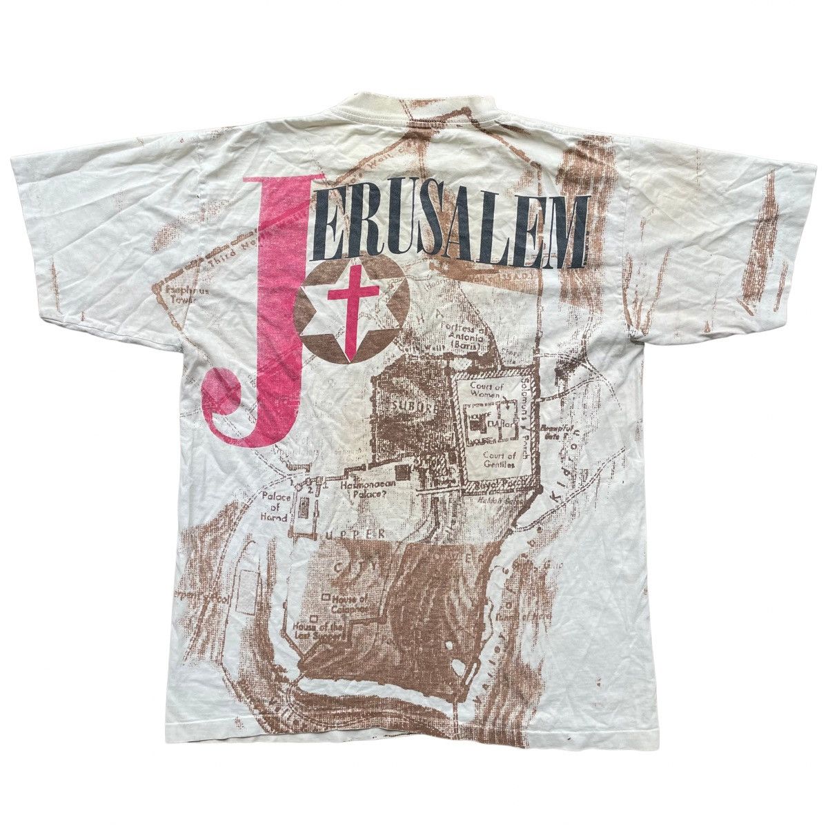 Vintage Vintage Jerusalem All Over Print Shirt Size Large Size US L / EU 52-54 / 3 - 7 Thumbnail