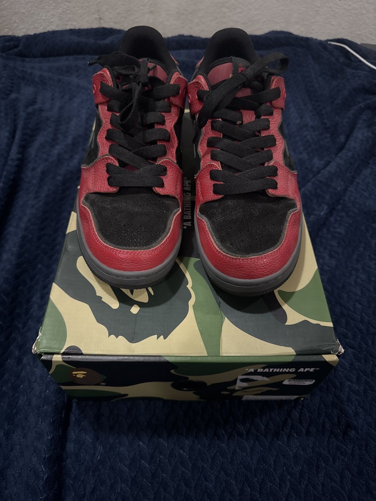 Bape Red And Black Bape Sk8sta Size US 10 / EU 43 - 3 Thumbnail
