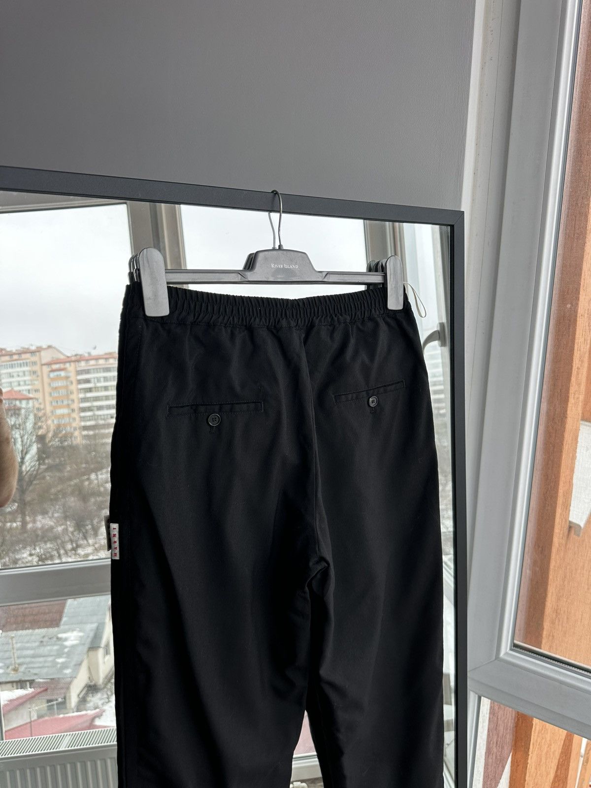 Marni Marni Black Tailored Trousers Elastic IT40 EU36 Woman Pants Size 27" / US 4 / IT 40 - 7 Thumbnail