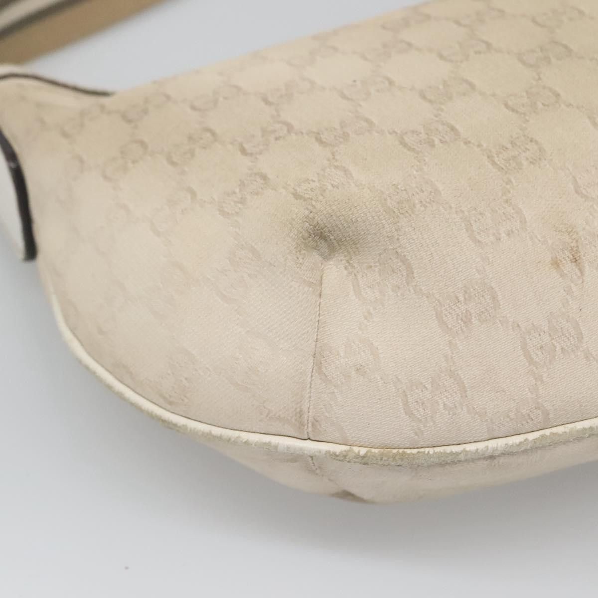 Gucci GUCCI GG Canvas Shoulder Bag White Gold Size ONE SIZE - 9 Thumbnail
