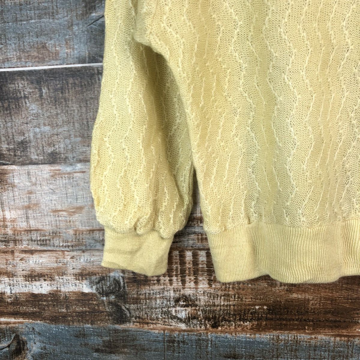 Homespun Knitwear M9 Sister japan vintage Yellow Knitwear #A2360 Size XS / US 0-2 / IT 36-38 - 7 Thumbnail