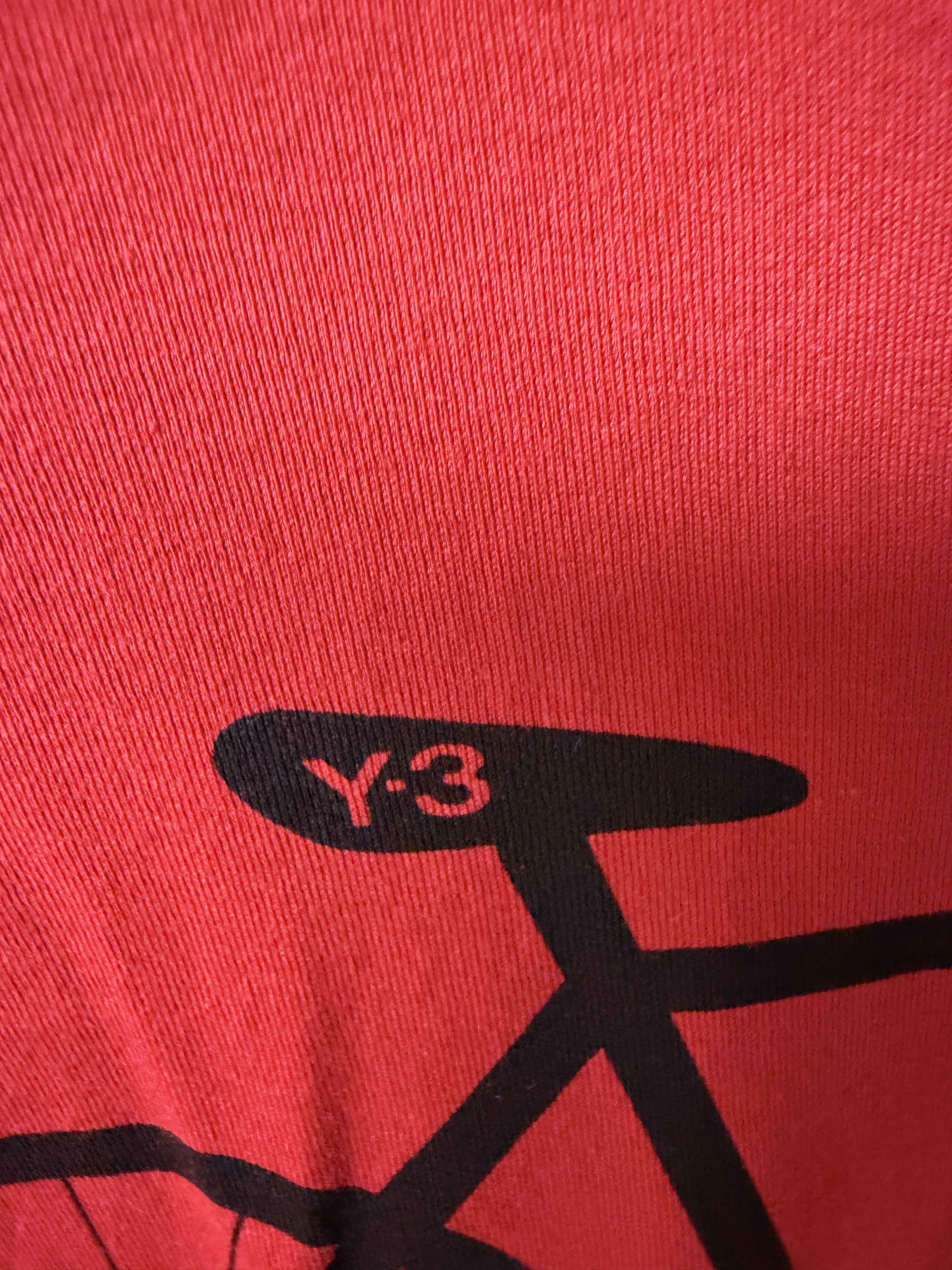 Y-3 Y3 Men's Red T-Shirt Size L-Great Shape! Size US L / EU 52-54 / 3 - 7 Thumbnail