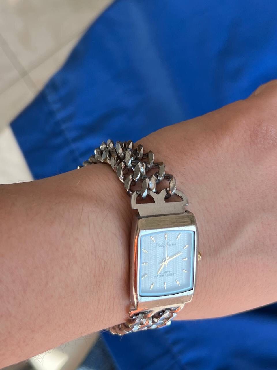Japanese Brand × Vintage Vintage Japanese style futuristic Link ⛓ Metal Watch Size ONE SIZE - 10 Thumbnail