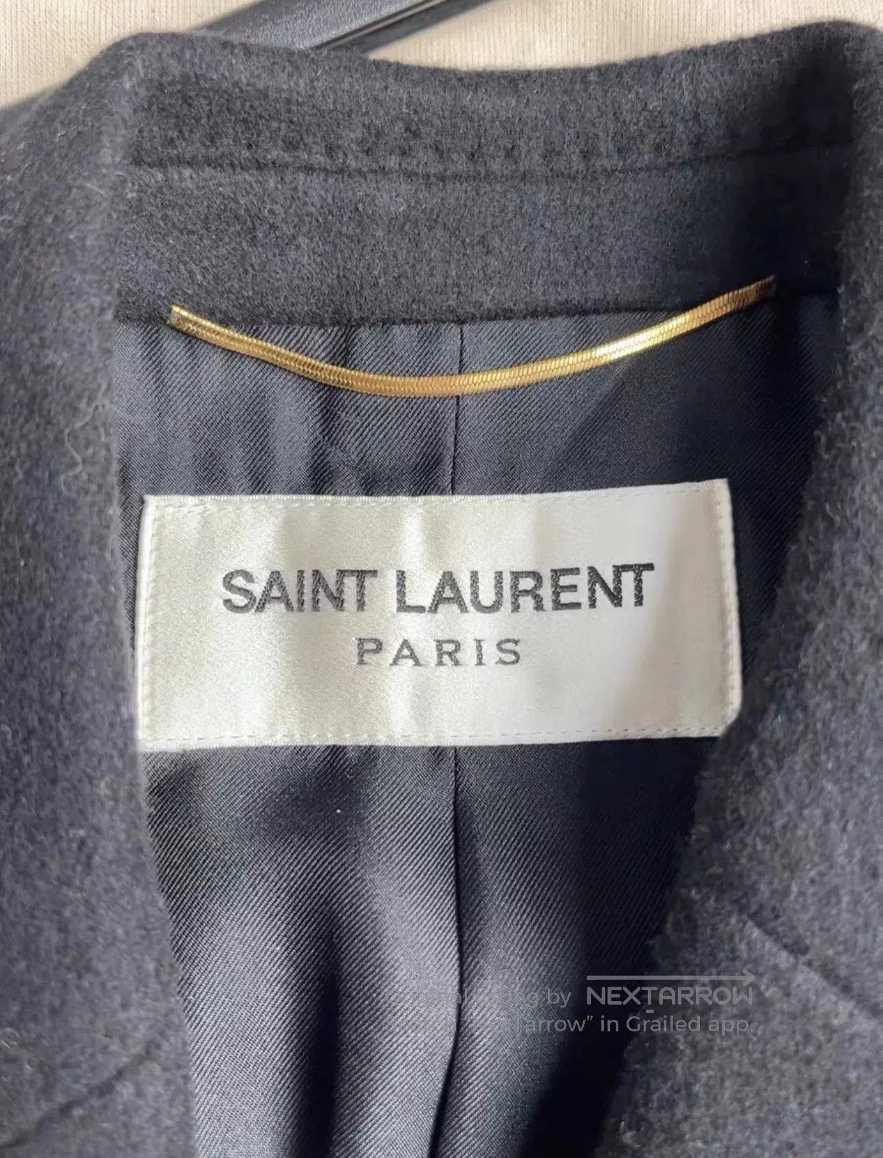 Saint Laurent Paris SAINT LAURENT Black Wool Slim Coat Size 36. Size US M / EU 48-50 / 2 - 5 Thumbnail