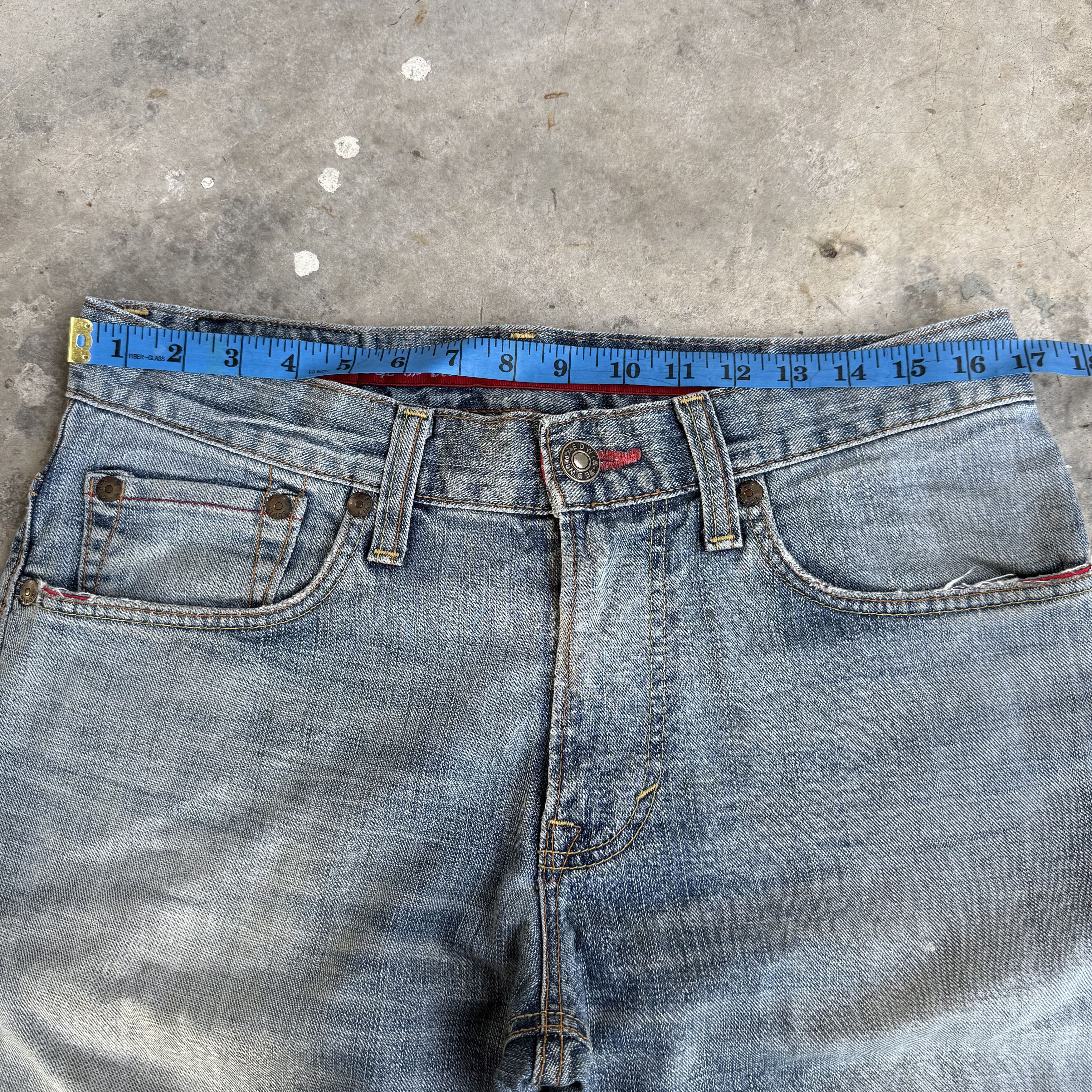 Edwin Vintage Edwin Faded Ripped Denim Jean Pants Size US 34 / EU 50 - 4 Thumbnail