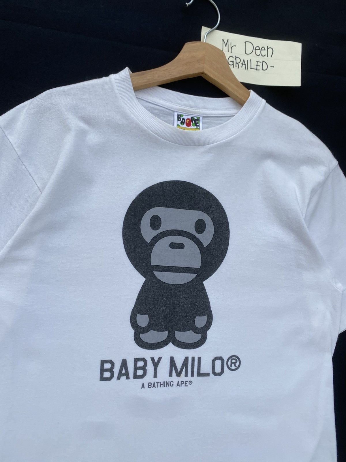 Bape Vintage Baby Milo A Bathing Ape White Tee Size US M / EU 48-50 / 2 - 8 Thumbnail