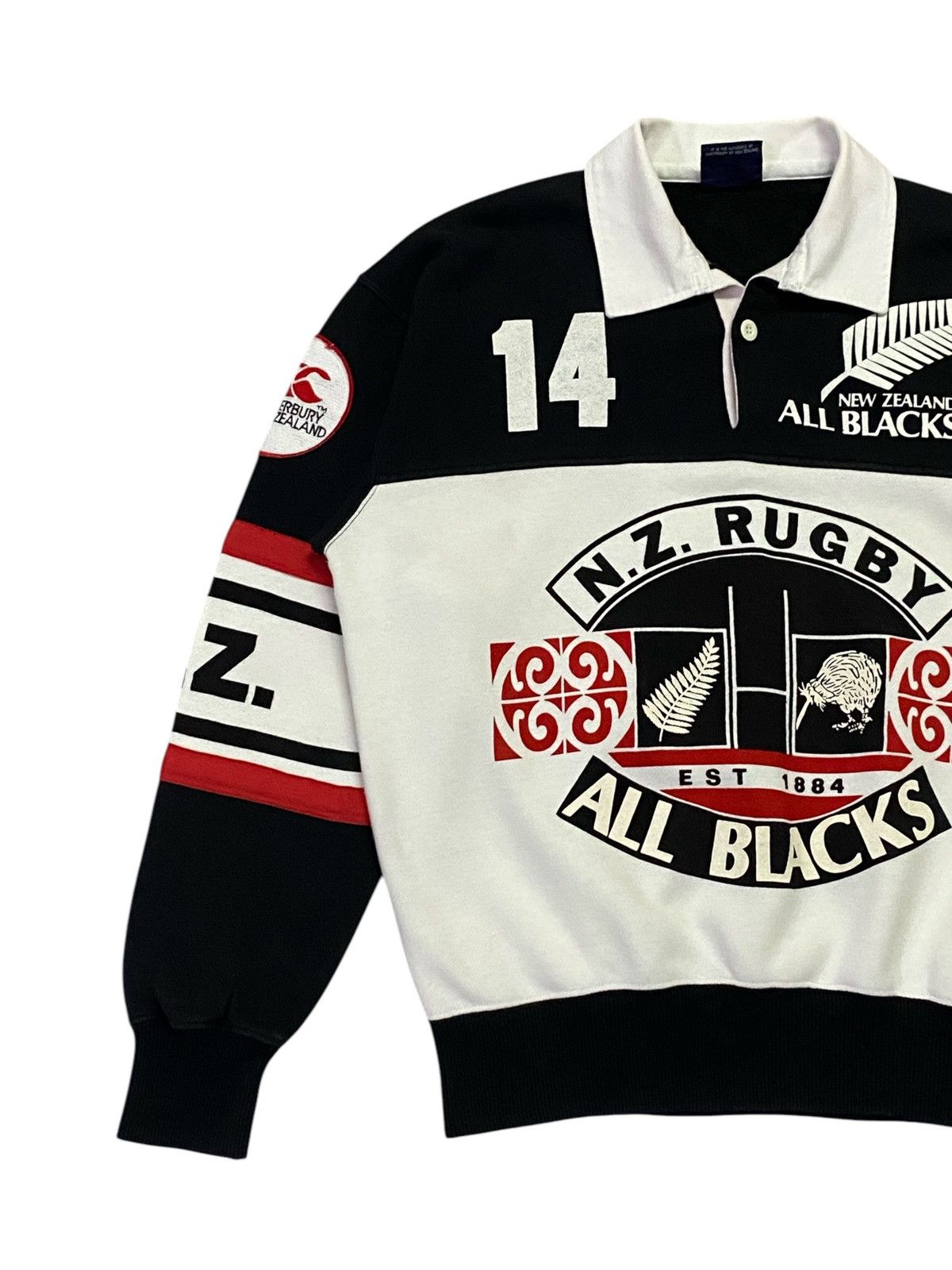 Canterbury of New Zealand Vintage Canterbury Of New Zealand “NZ RUGBY” Polo Sweatshirt Size US M / EU 48-50 / 2 - 10 Thumbnail