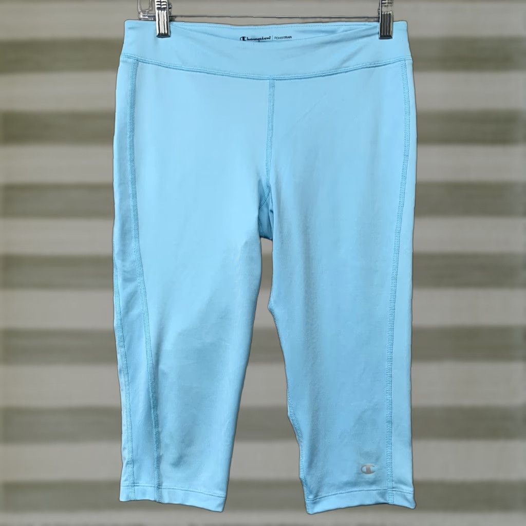 Champion Champion Women’s Power Train Flex Leggings M Mid-Calf Activewear Pants Aqua Leggings Size 32" / US 10 / IT 46 - 1 Thumbnail