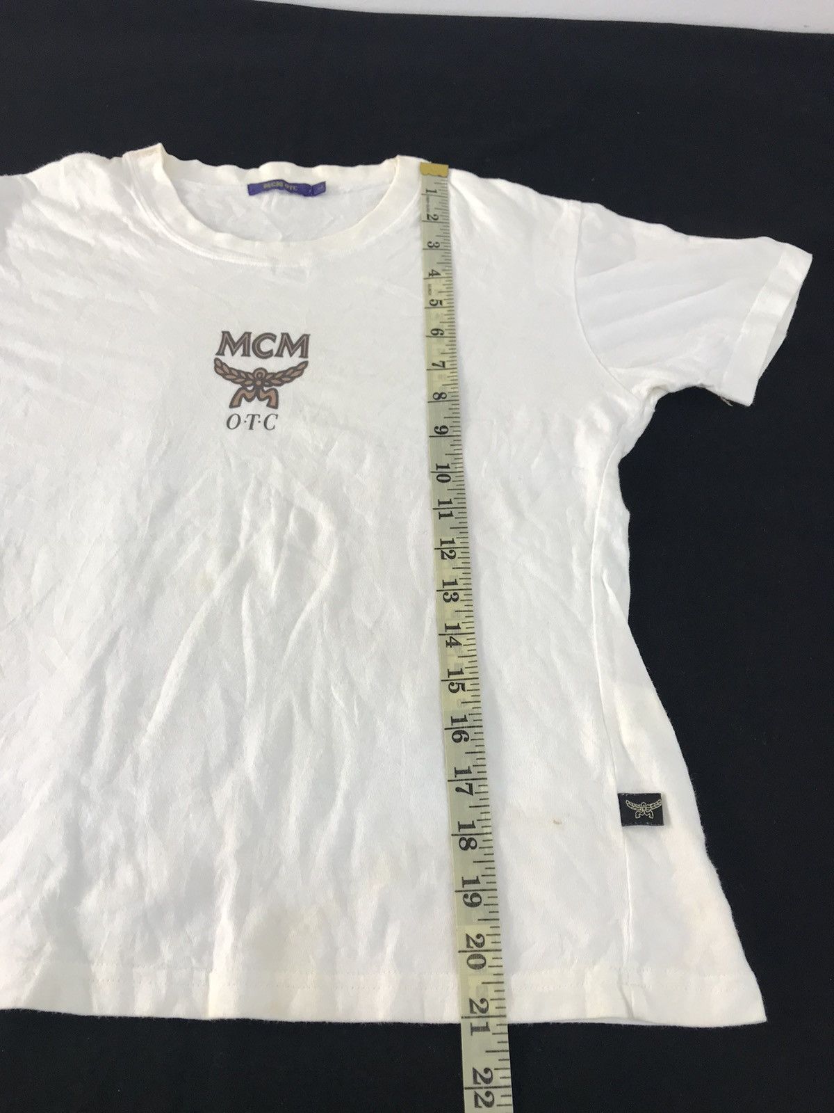 Designer × MCM Hype MCM Otc Big Logo Crewneck White Tee Size L / US 10 / IT 46 - 9 Thumbnail