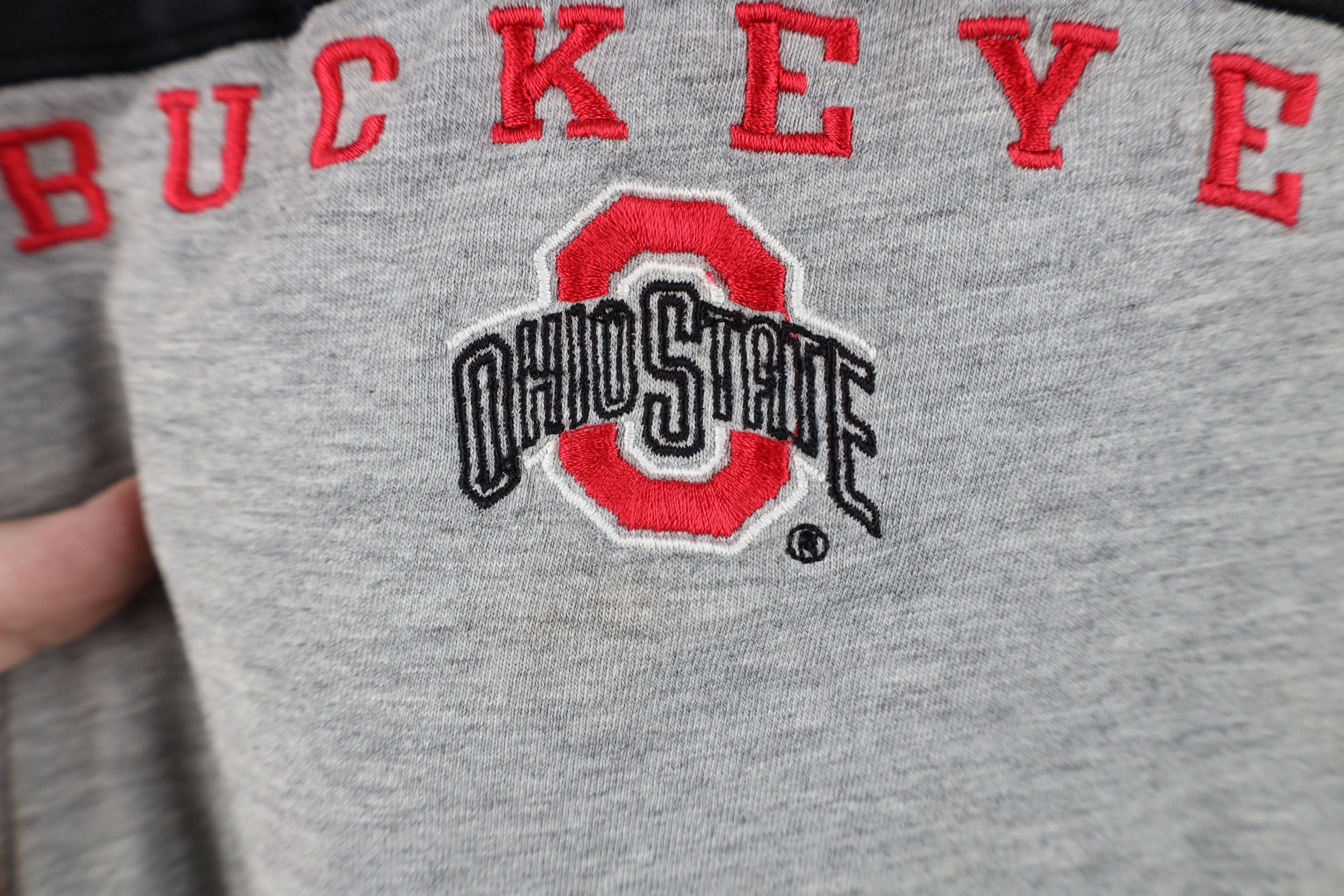 Vintage Vintage 90s Y2K Ohio State University Ringer T-Shirt Gray Size US XL / EU 56 / 4 - 5 Thumbnail