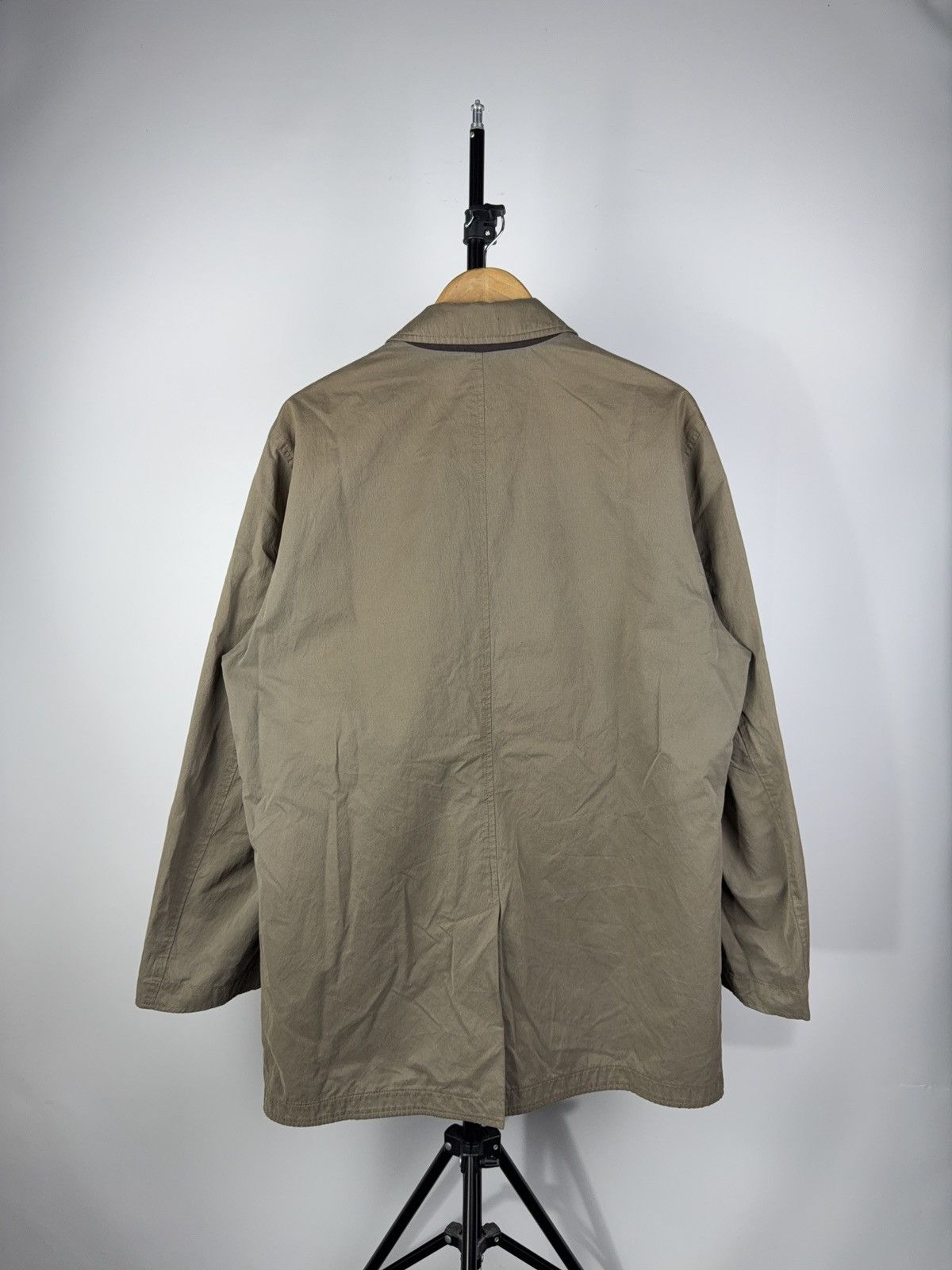 Canali × Designer Vintage 00s Canali Rain & Wind tech Jacket Faded Brown Size US L / EU 52-54 / 3 - 12 Thumbnail