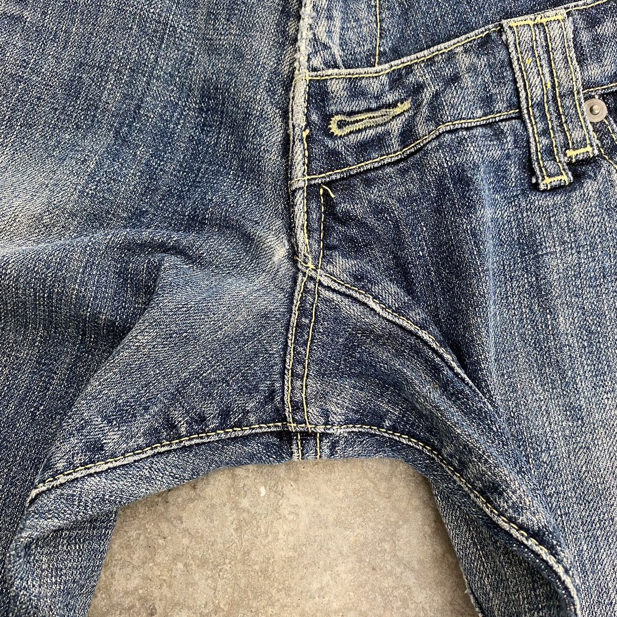 Designer × Japanese Brand Rage Blue Japan Double Waist Denim Jeans Size US 31 - 11 Thumbnail