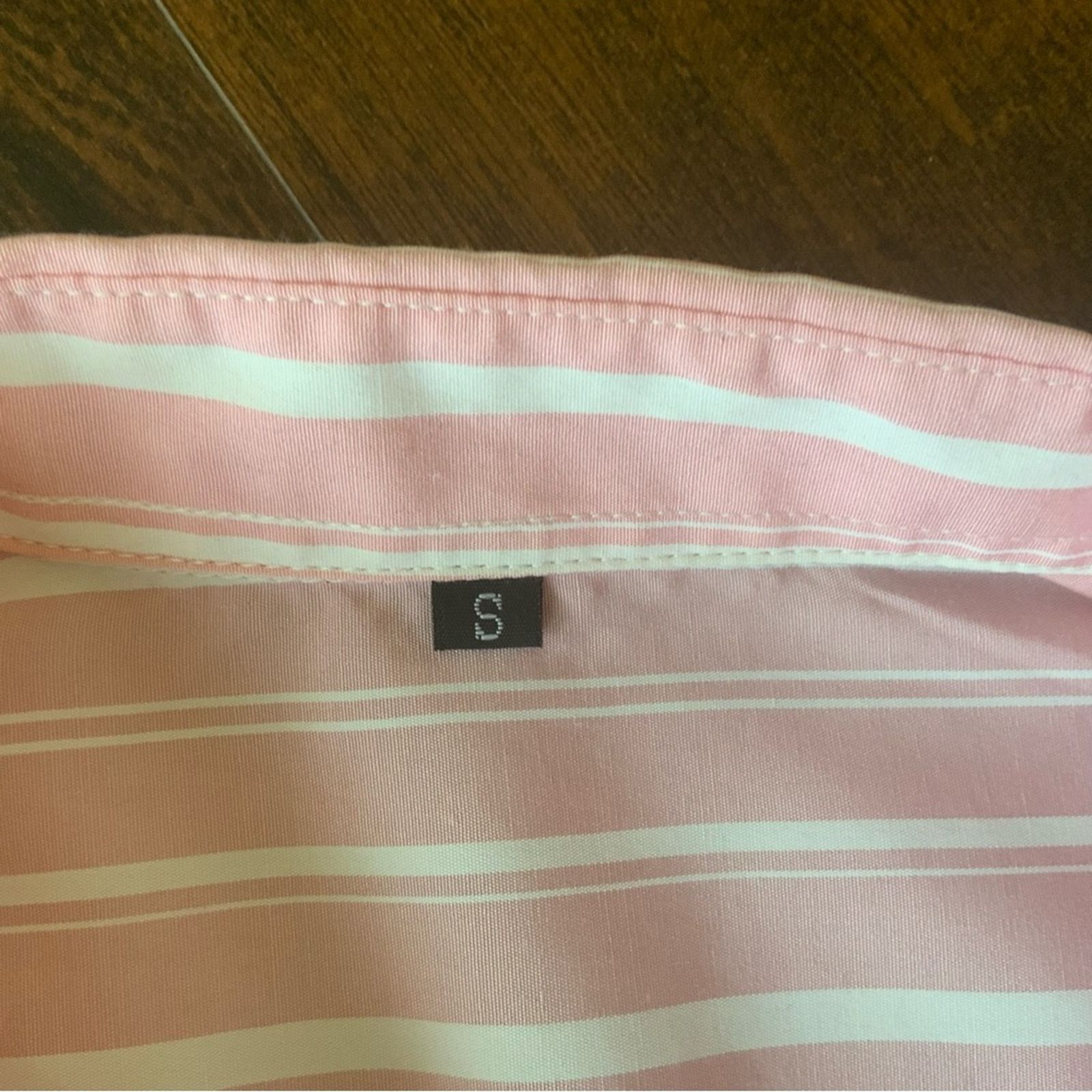 Shein Pink striped shirt Size US S / EU 44-46 / 1 - 5 Thumbnail