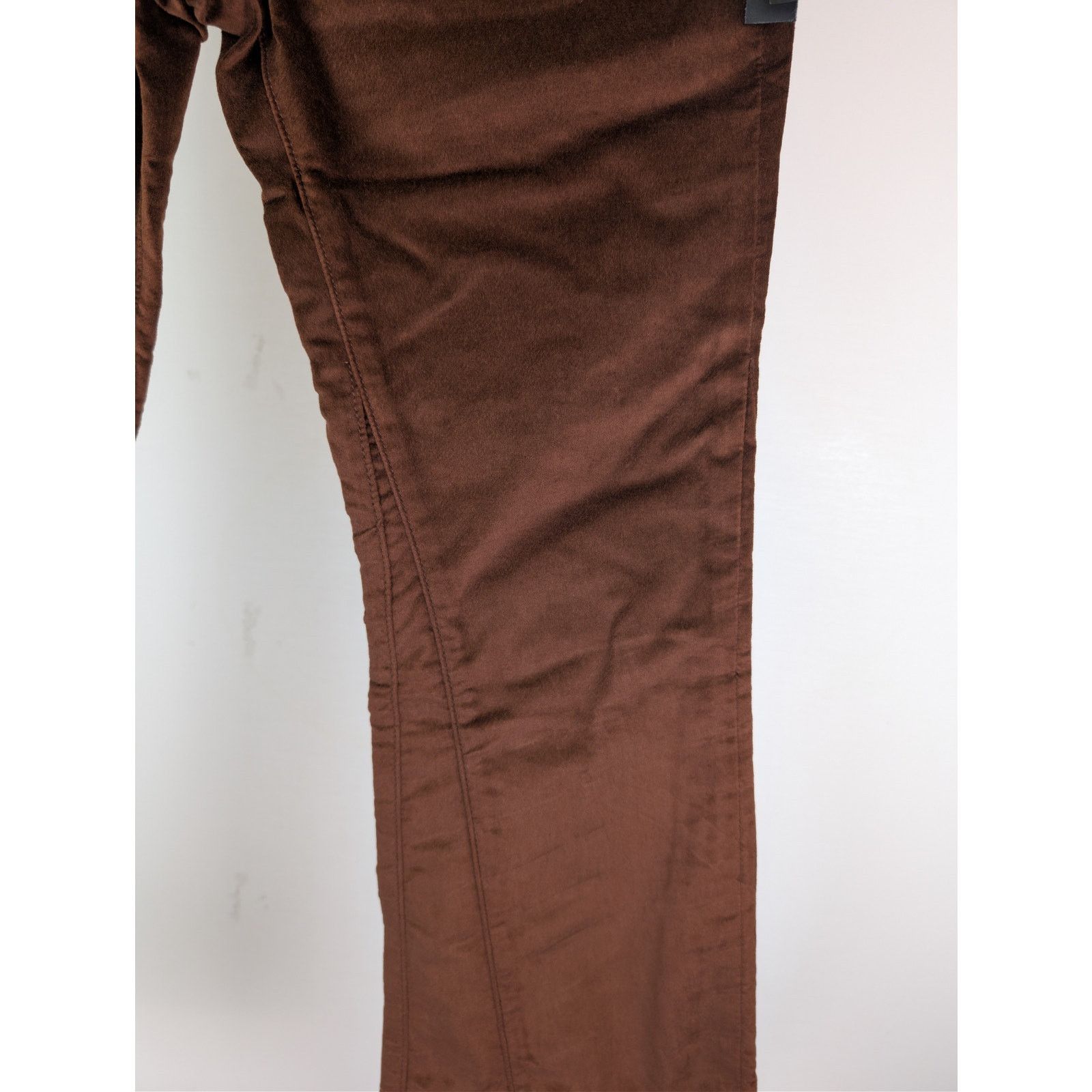 Amiri o1rshd1 Velour Flare Stack Pants in Chocolate Size US 30 / EU 46 - 8 Thumbnail