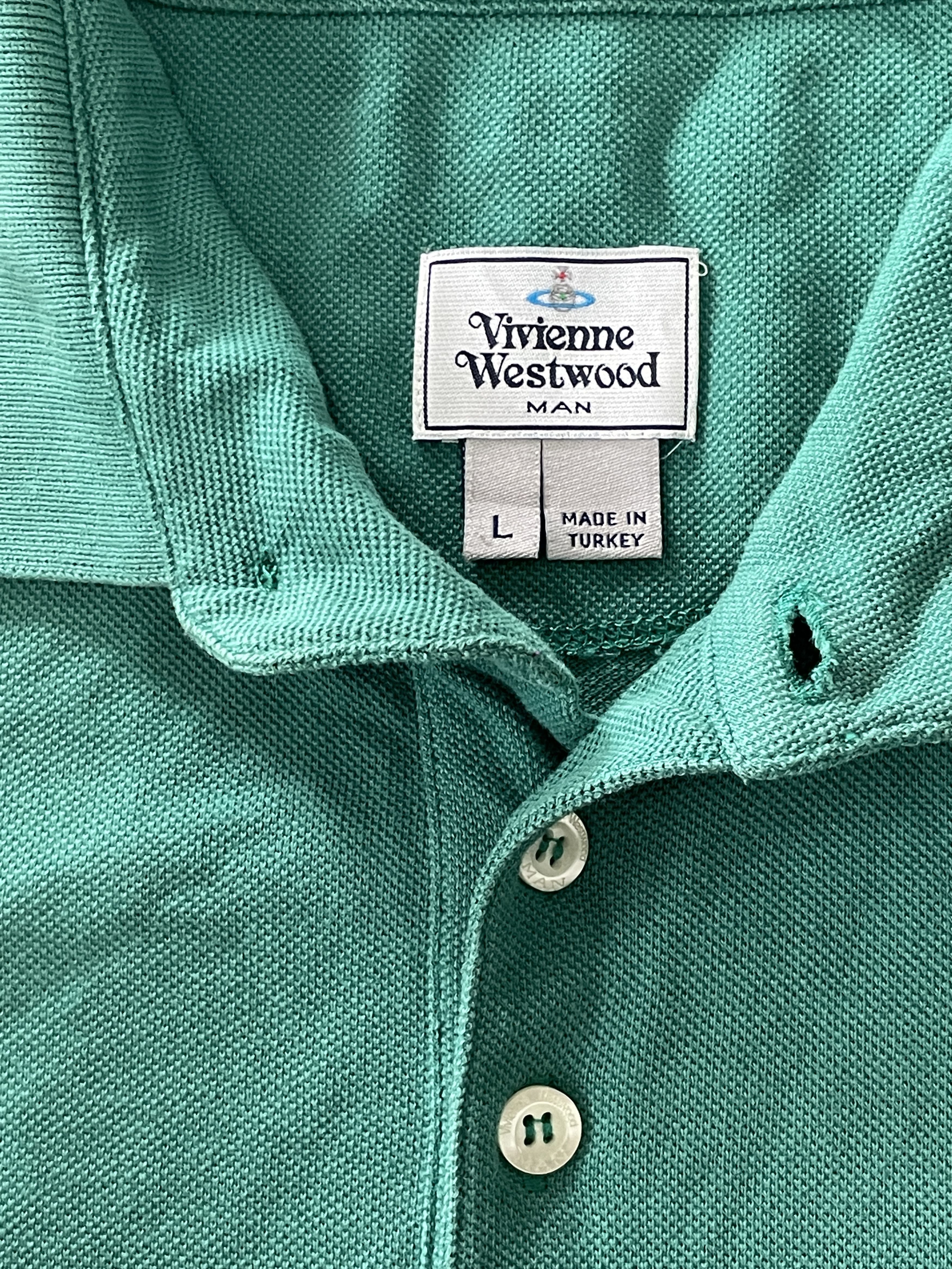 Vivienne Westwood Vivienne Westwood Polo Short Sleeve Shirt Green Size US L / EU 52-54 / 3 - 7 Thumbnail